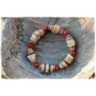 reindeer horn jewelry, reindeer antler jewelry, small cairn bracelet V
