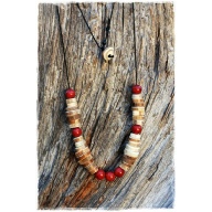 reindeer horn jewelry, reindeer antler jewelry, small cairn necklet V