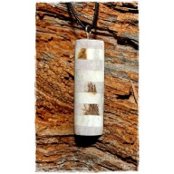 reindeer horn jewelry, reindeer antler jewelry, stripe baluster pendant